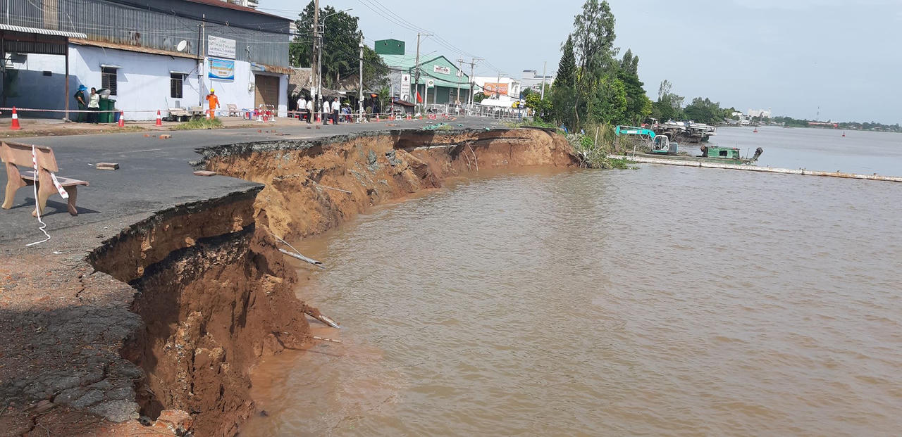 An Giang tạm ứng 24 tỷ đồng tiếp tục khắc phục tình trạng sụp lở Quốc lộ 91