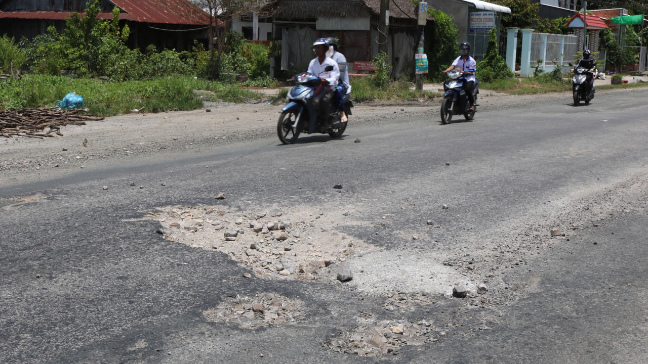 Kiên Giang: Báo động tình trạng quốc lộ 80 xuống cấp nghiêm trọng 