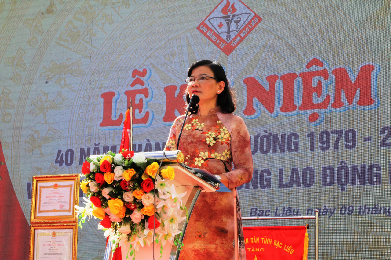 Trường Cao đẳng Y tế Bạc Liêu kỷ niệm 40 năm thành lập và đón Huân chương Lao động hạng Nhì