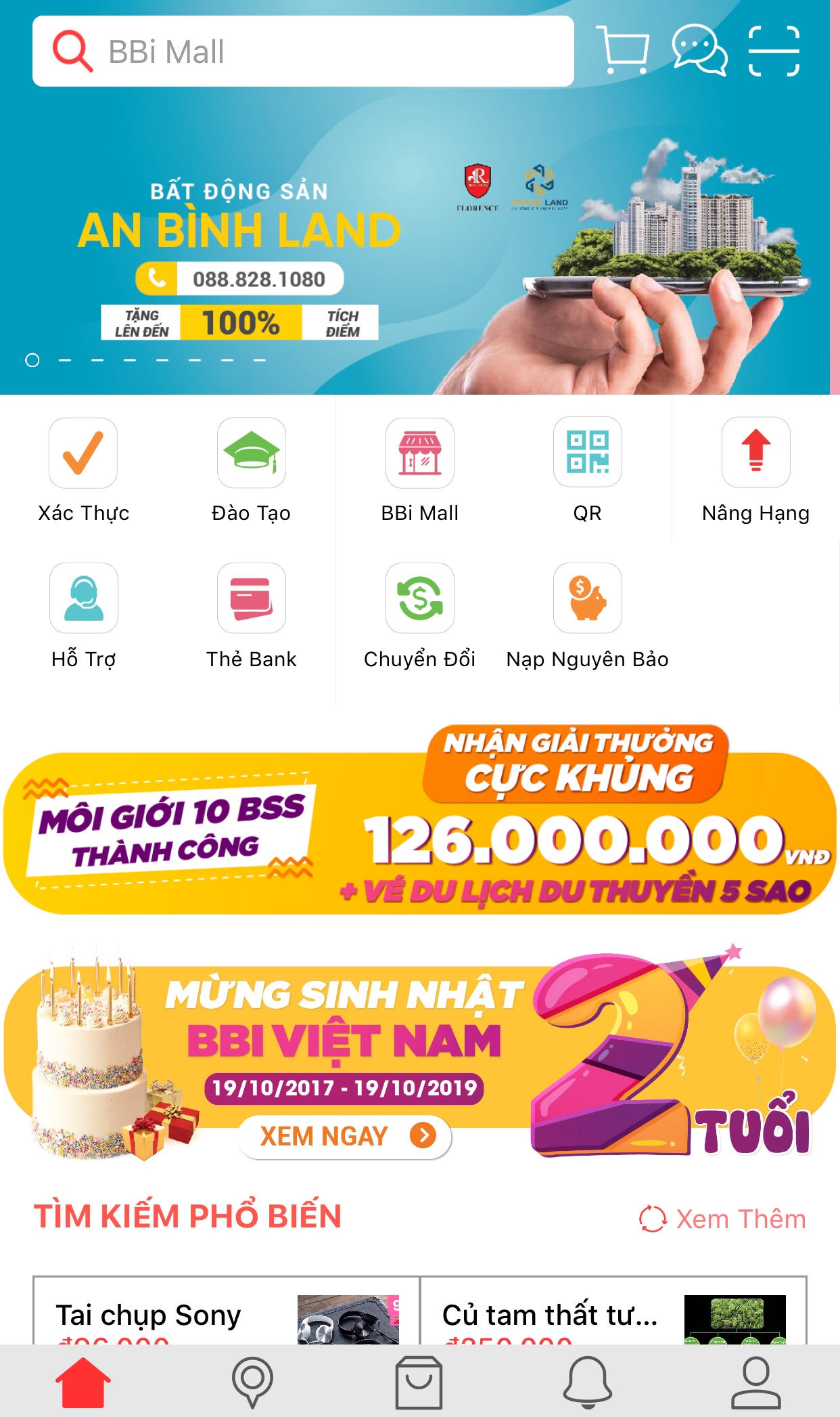 Ứng dụng mua sắm BBi Mall - Tích lũy cho tương lai