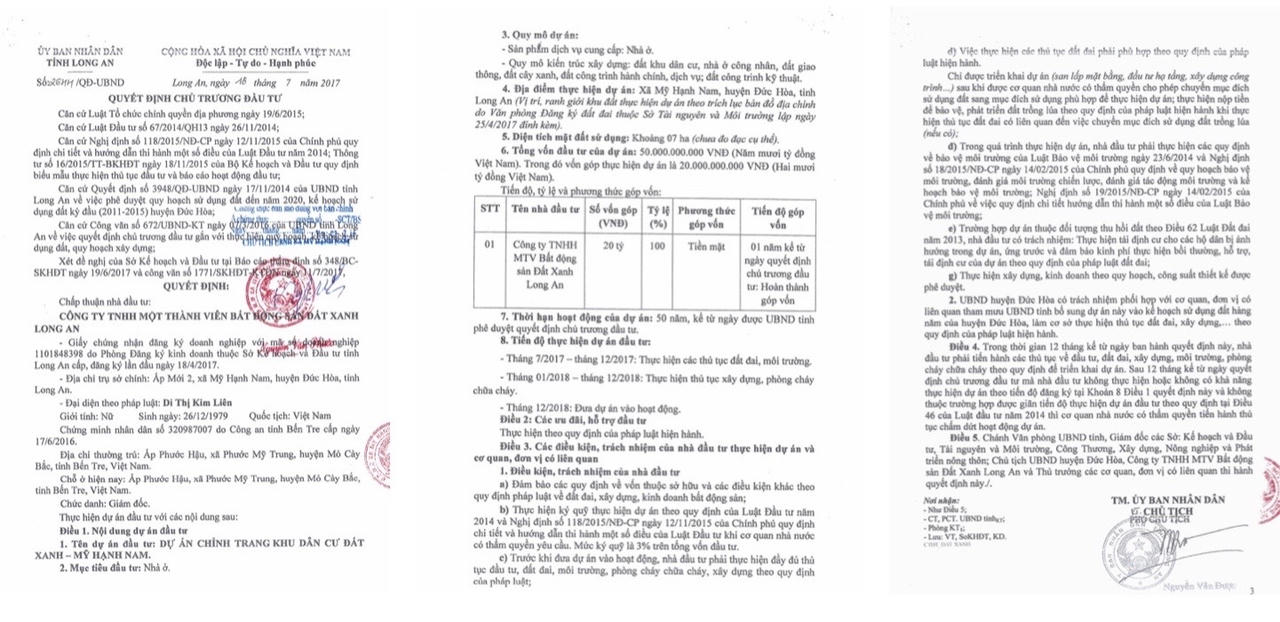 KDC Đất Xanh Long An đã được phê duyệt đồ án quy hoạch chi tiết xây dựng 1/500