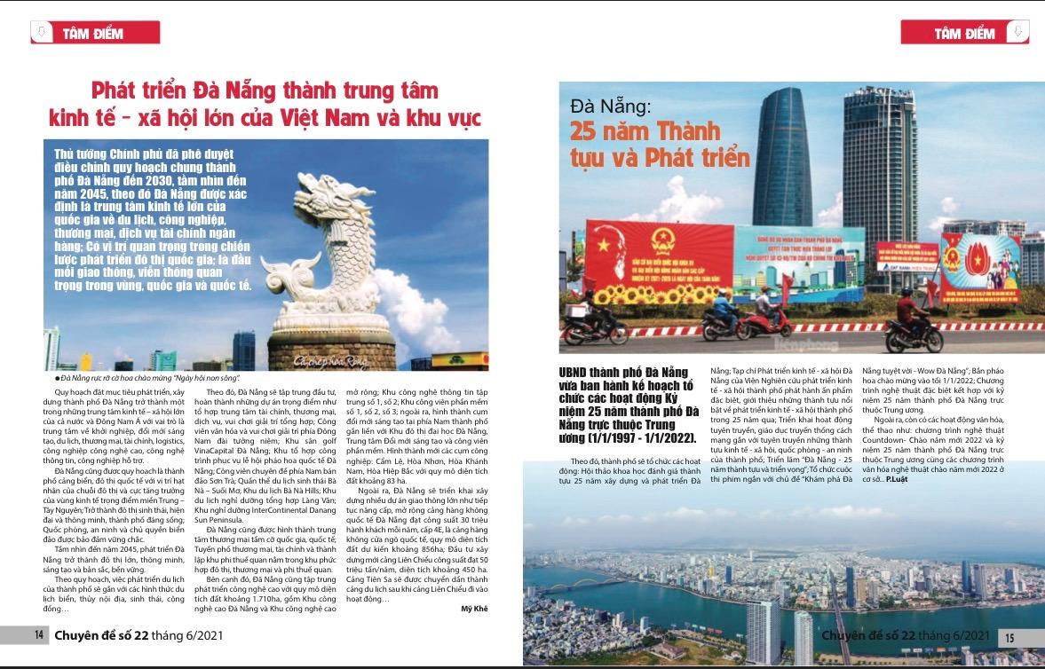 Đón đọc Chuyên đề Pháp luật số đặc biệt "Đà Nẵng : Thành tựu và Triển vọng!"