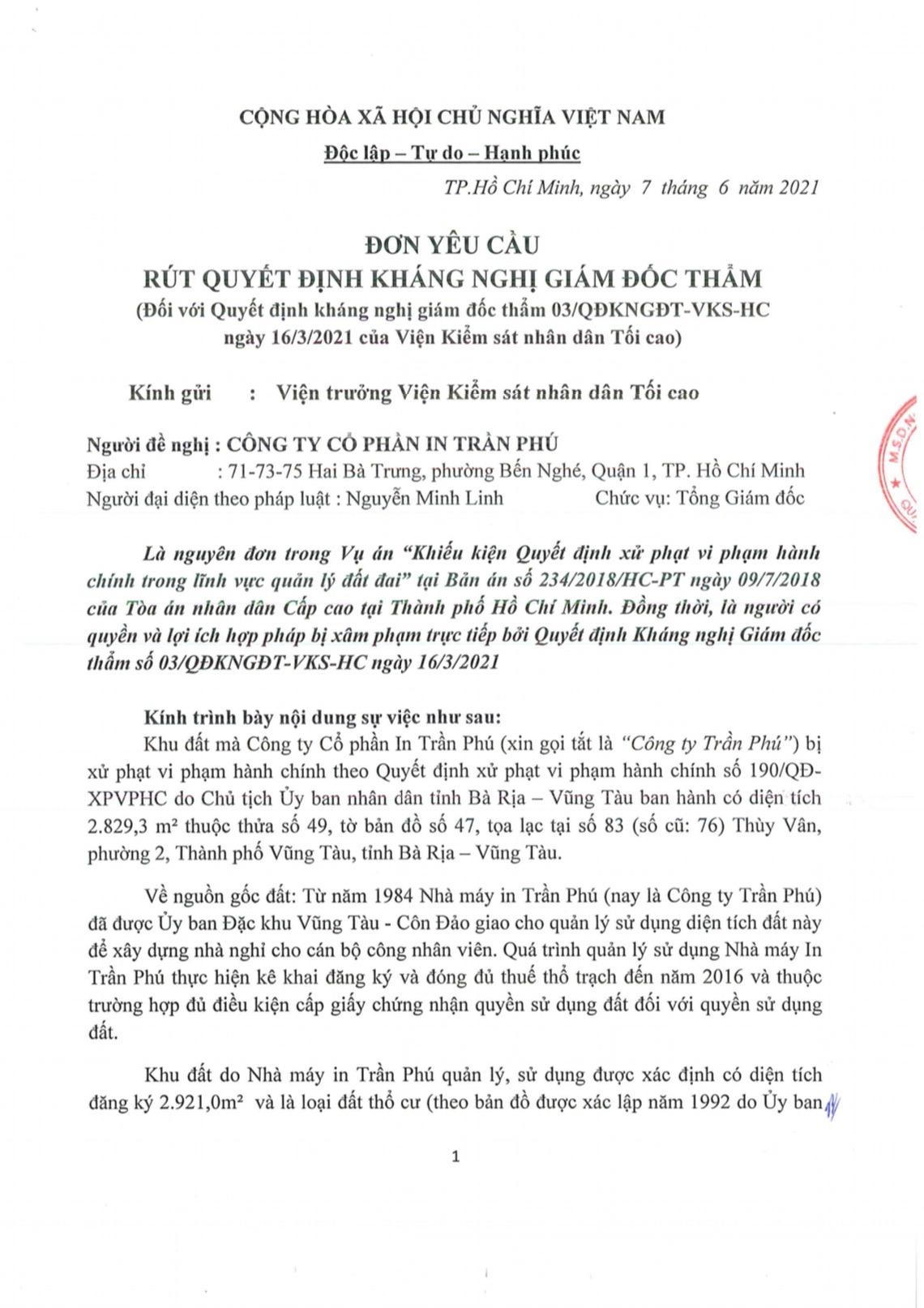 Vì sao Kháng nghị giám đốc thẩm vụ án hành chính của "Viện Tối cao” lại bị kiến nghị khẩn cấp?