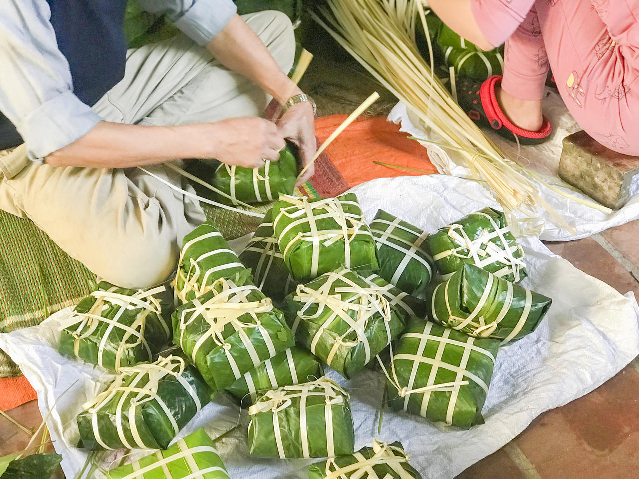 Làng bánh chưng ở Thủ đô