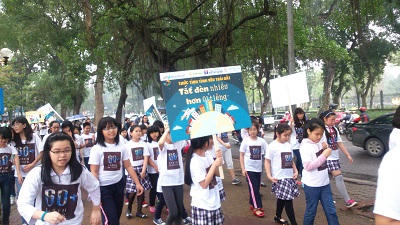 Gần 3.500 học sinh hưởng ứng chiến dịch “Thức tỉnh tình yêu trái đất”