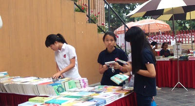 Trải nghiệm ngày hội sách thú vị tại trường Marie Curie 