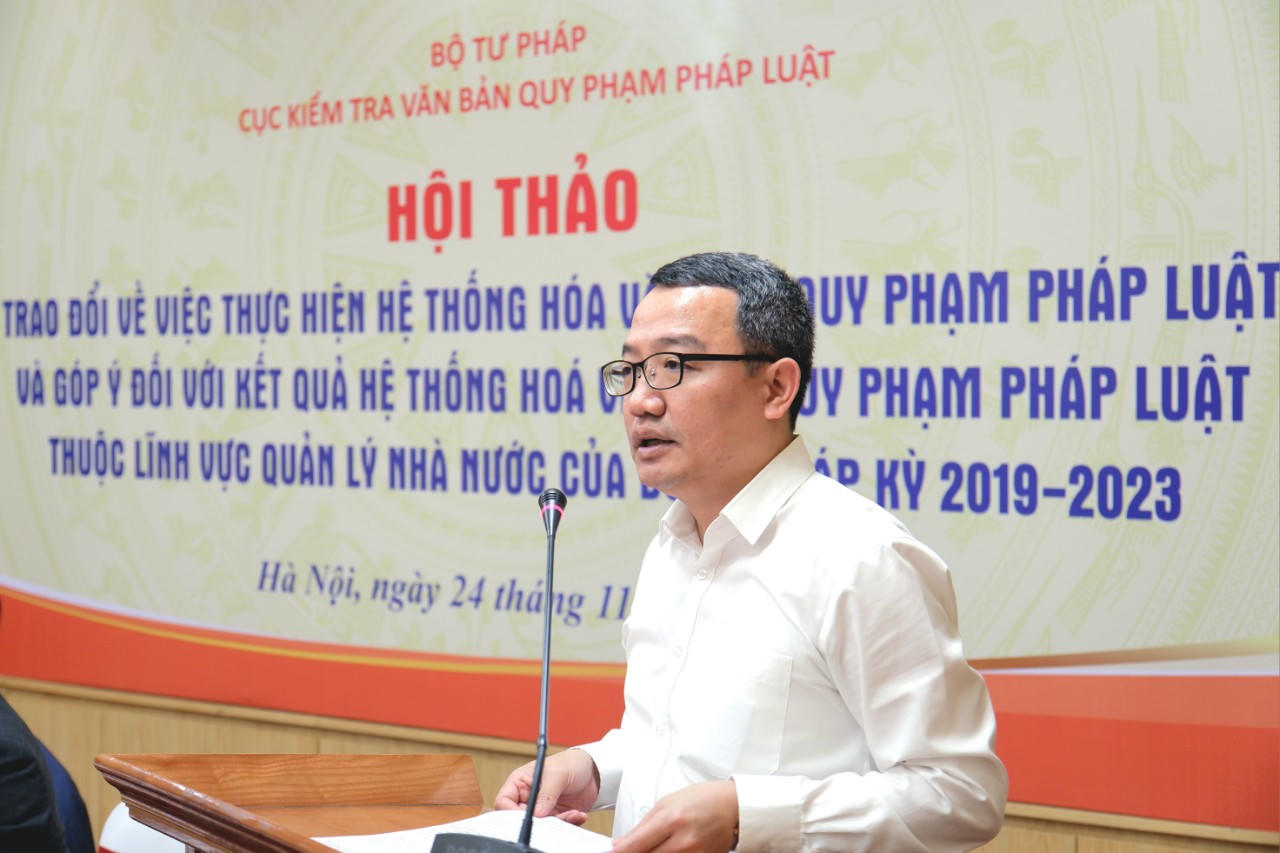 Hội thảo về hệ thống hóa văn bản quy phạm pháp luật