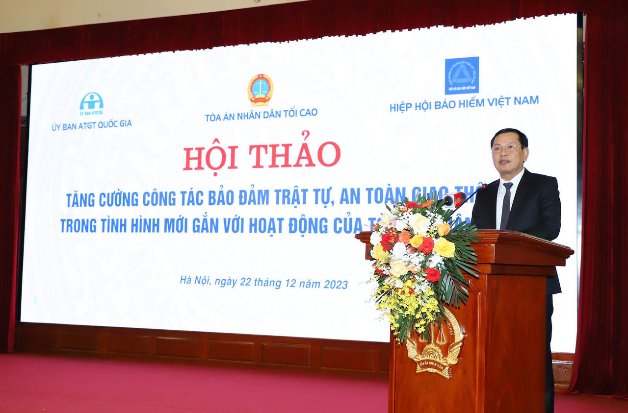 Tăng cường bảo đảm trật tự ATGT trong tình hình mới gắn với hoạt động của hệ thống TAND