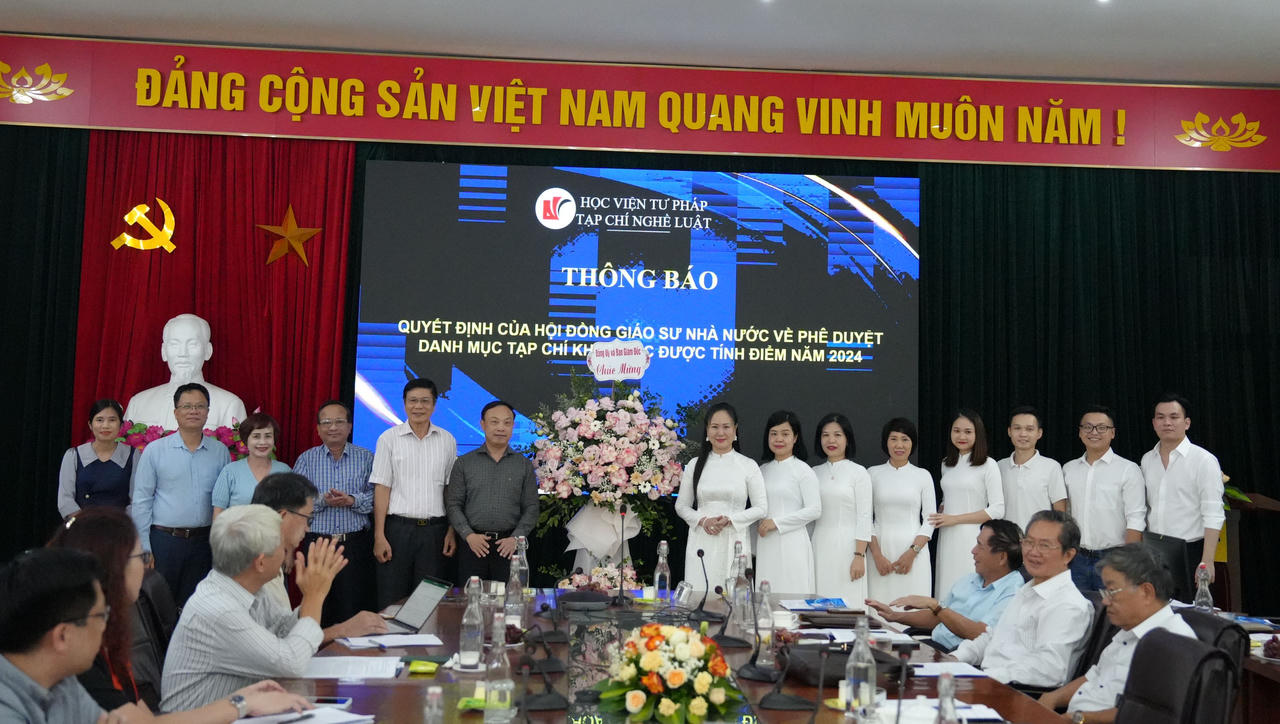 Tạp chí Nghề luật được tính điểm khoa học lên 0,75 điểm