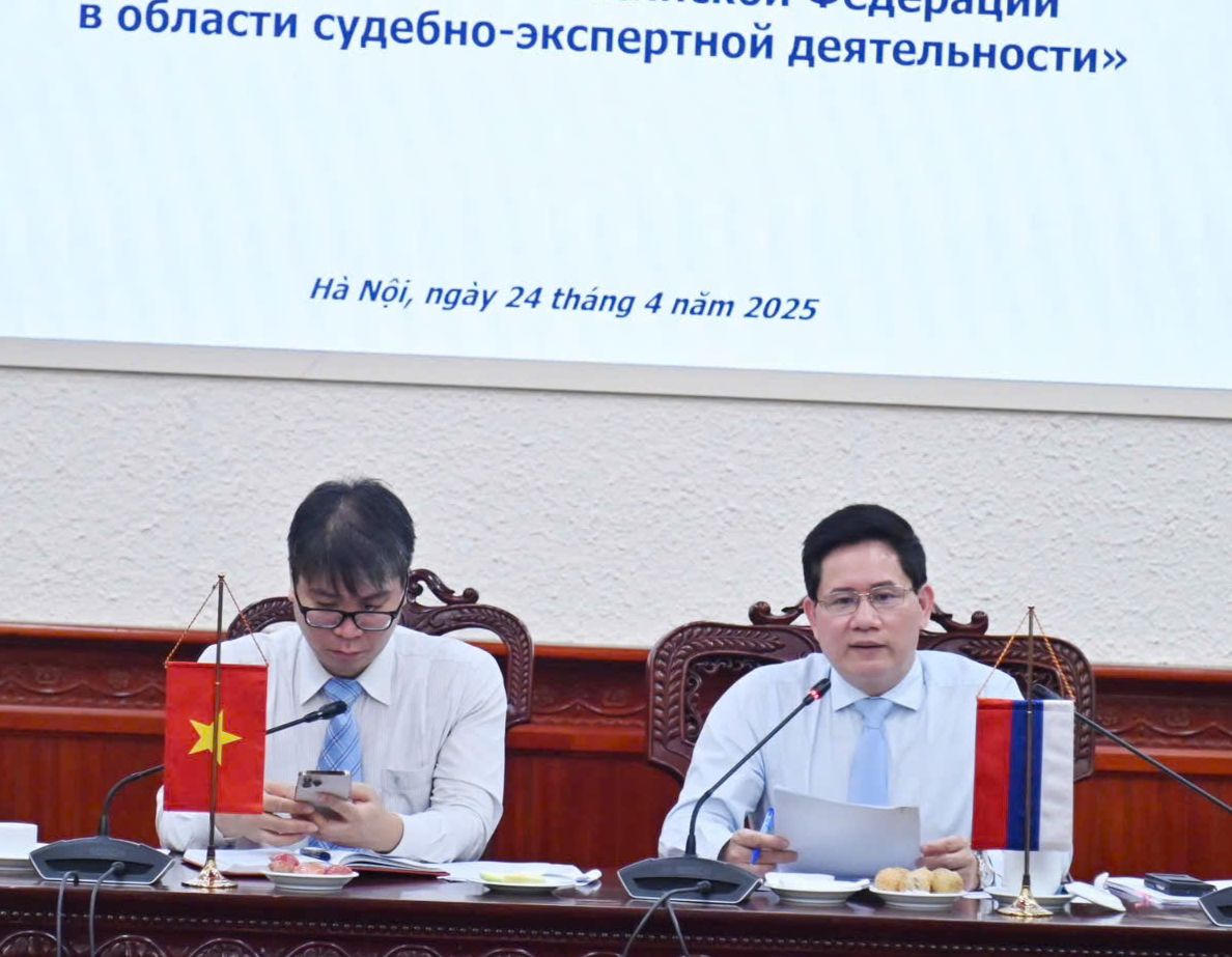 Việt Nam - Liên bang Nga chia sẻ kinh nghiệm về giám định tư pháp