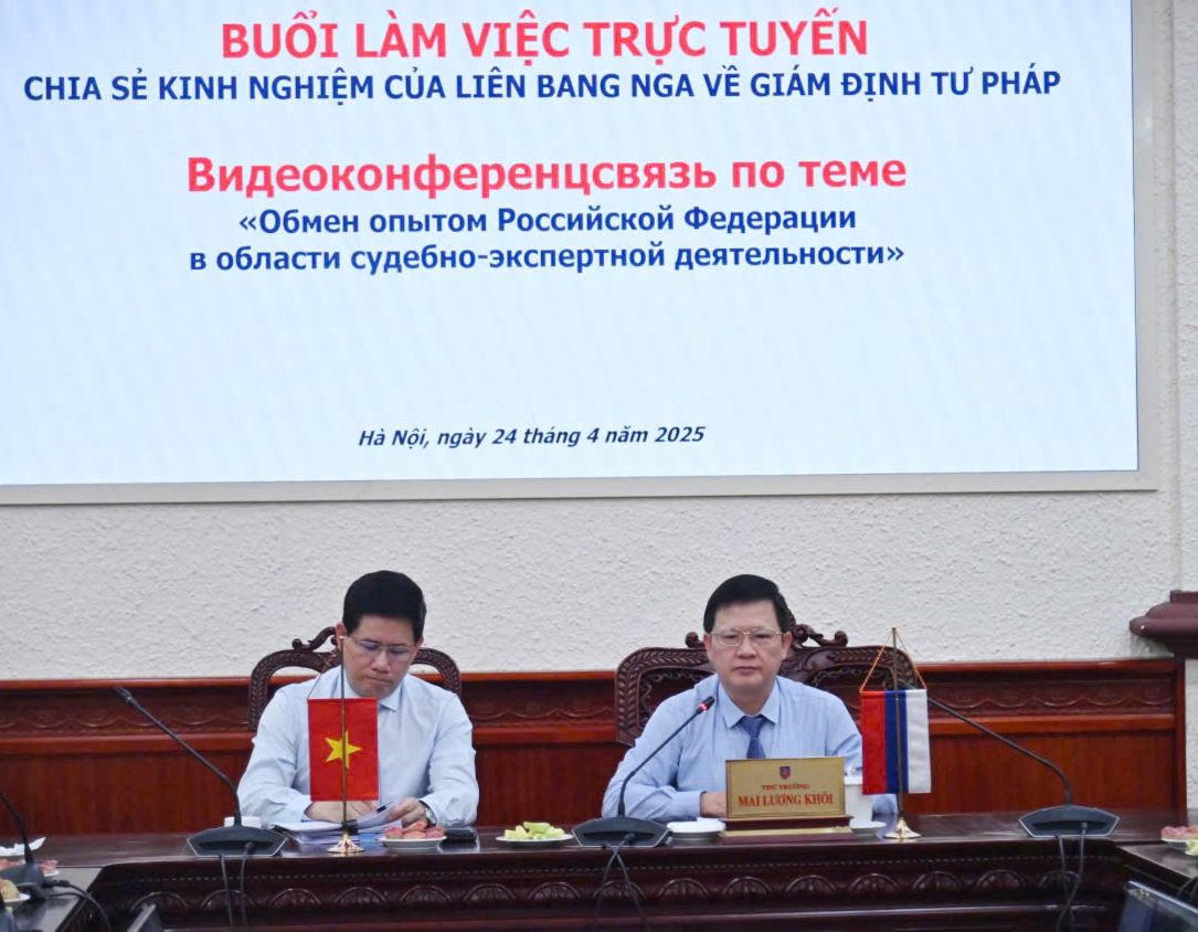 Việt Nam - Liên bang Nga chia sẻ kinh nghiệm về giám định tư pháp