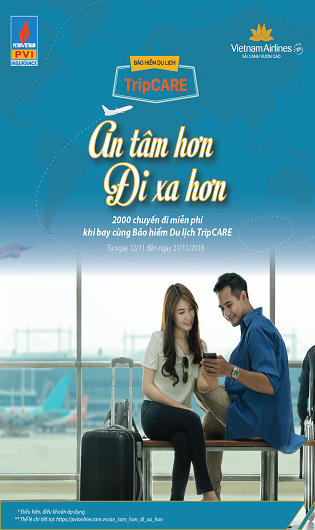 Bảo hiểm Du lịch TripCARE khuyến mại hấp dẫn cho khách hàng 