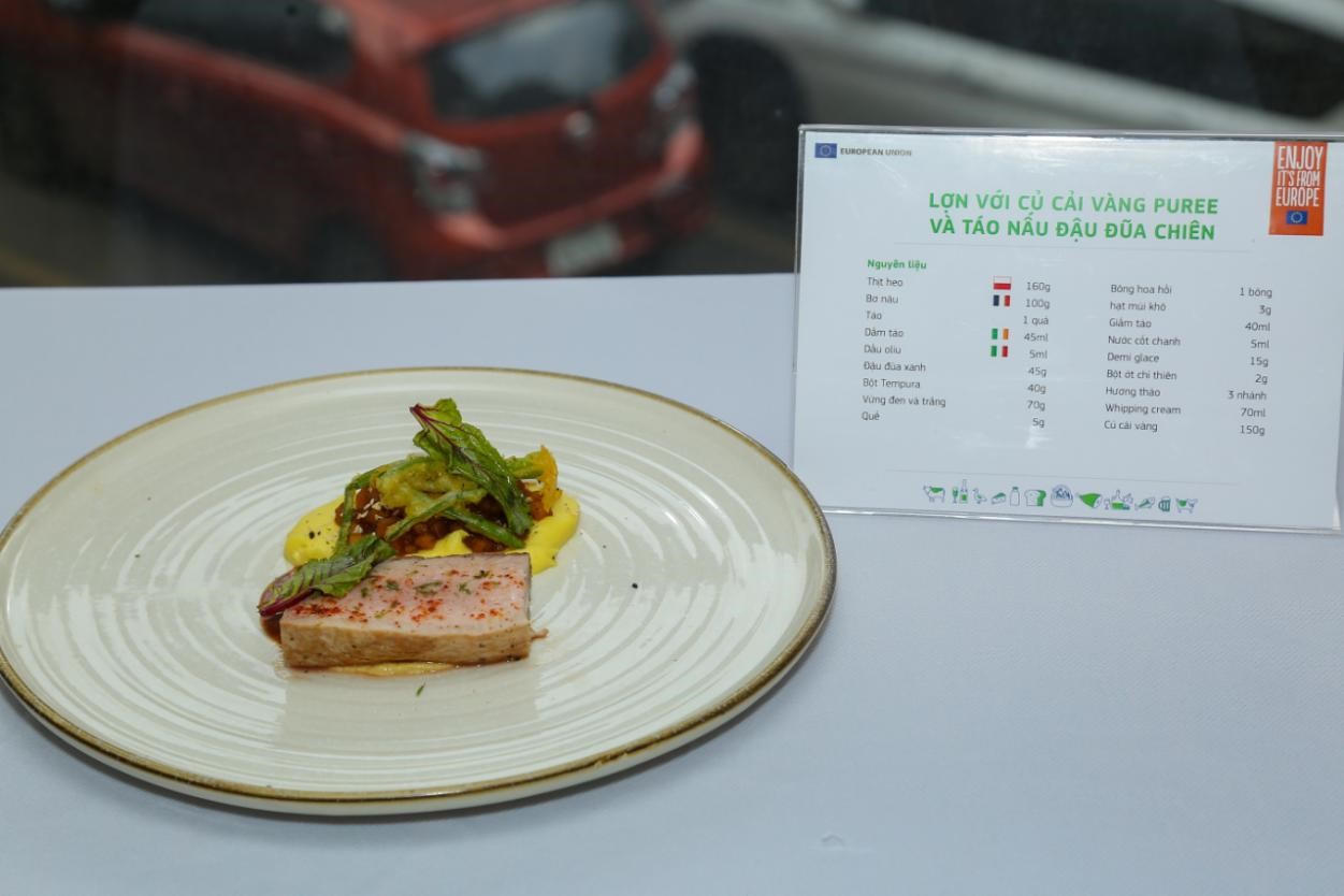 Sự kết hợp hoàn hảo giữa sản phẩm thực phẩm châu Âu và nguyên liệu của Việt Nam