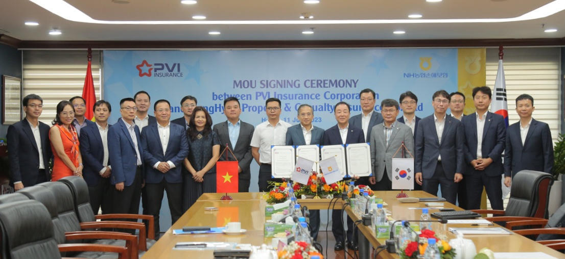 Bảo hiểm PVI ký kết hợp tác với Công ty TNHH Bảo hiểm Tài sản & Thiệt hại NongHyup