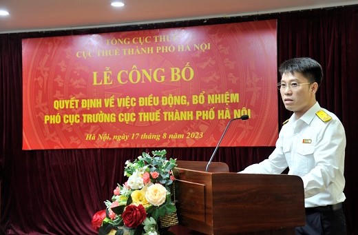Cục Thuế Hà Nội có tân Phó Cục trưởng Trần Quang Hưng