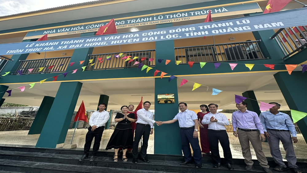 BIDV khánh thành Nhà văn hóa cộng đồng tránh lũ tại Quảng Nam