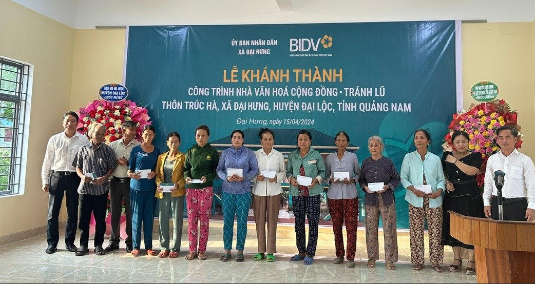 BIDV khánh thành Nhà văn hóa cộng đồng tránh lũ tại Quảng Nam