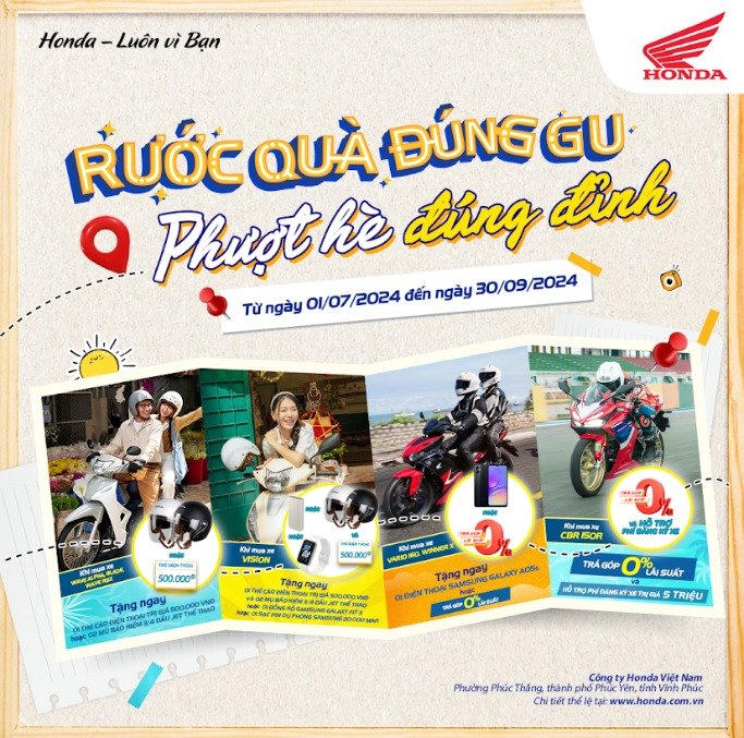 Honda Việt Nam mang đến loạt ưu đãi hấp dẫn chào hè