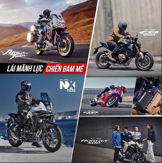 Honda Việt Nam giới thiệu loạt xe phân khối lớn thế hệ 2024