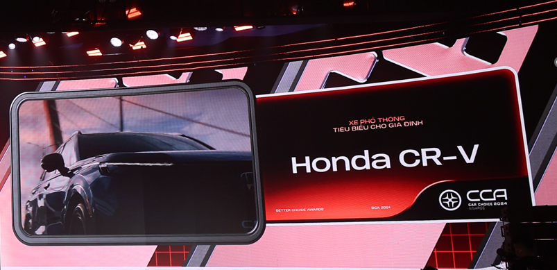 Honda CR-V nhận giải thưởng 'Xe phổ thông tiêu biểu cho gia đình'