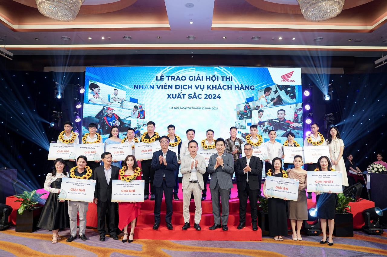 Honda Việt Nam tổ chức thành công “Hội thi Nhân viên Dịch vụ khách hàng xuất sắc 2024”