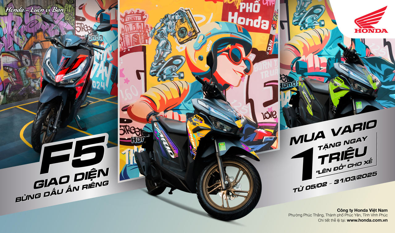 Honda Việt Nam khởi động năm mới với chương trình khuyến mại dành riêng cho xe Honda Vario 125/160