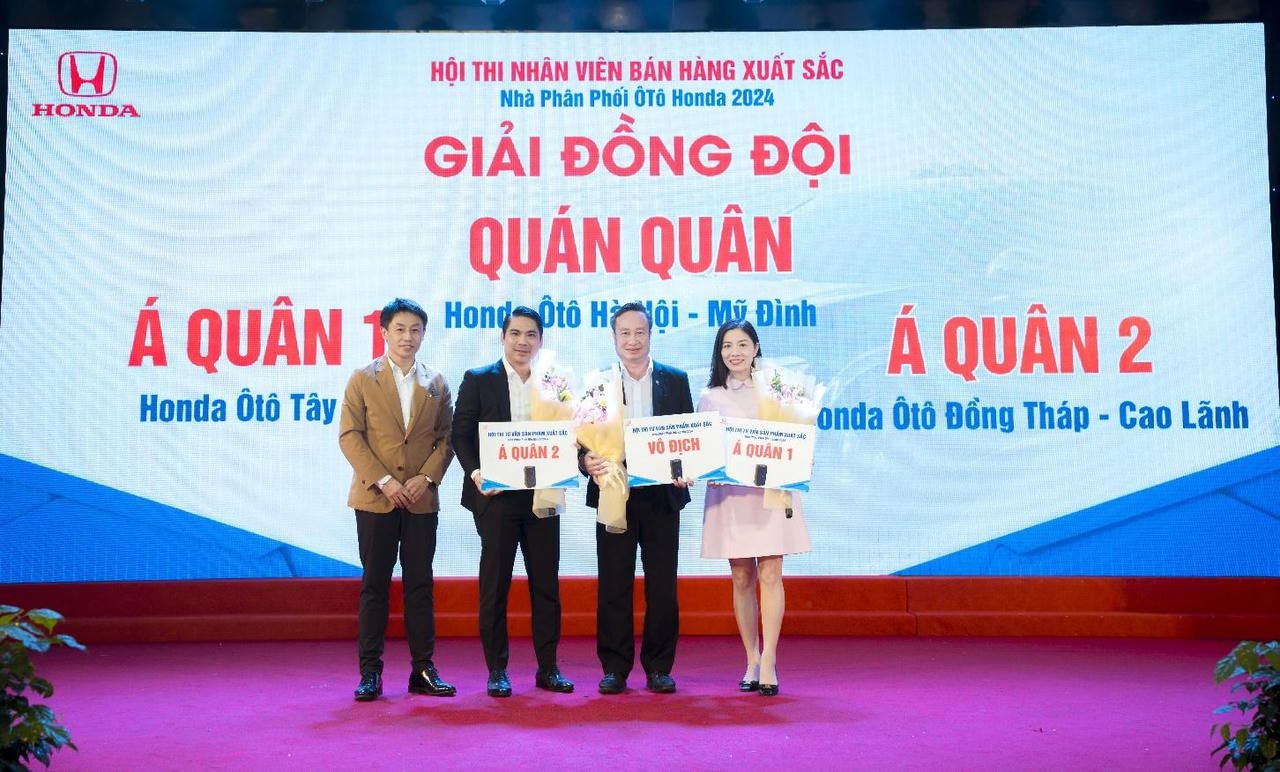 Honda Việt Nam công bố kết quả Hội thi Nhân viên bán hàng xuất sắc năm 2024