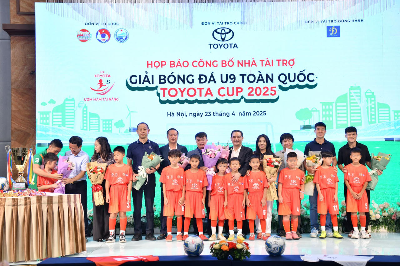 Lần thứ 5 liên tiếp, Toyota Việt Nam đồng hành cùng Giải Bóng đá U9 toàn quốc - Toyota Cup 2025