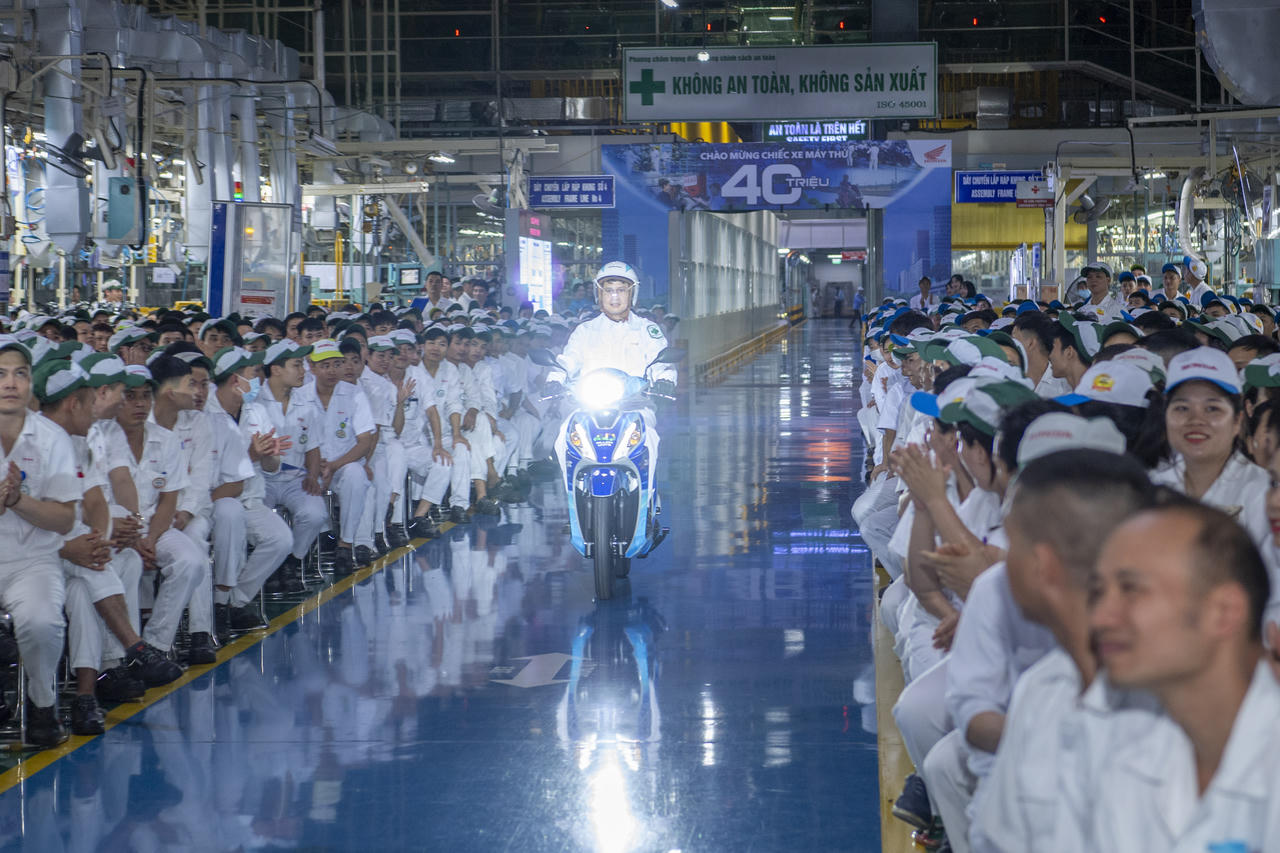 Honda Việt Nam xuất xưởng chiếc xe máy thứ 40 triệu