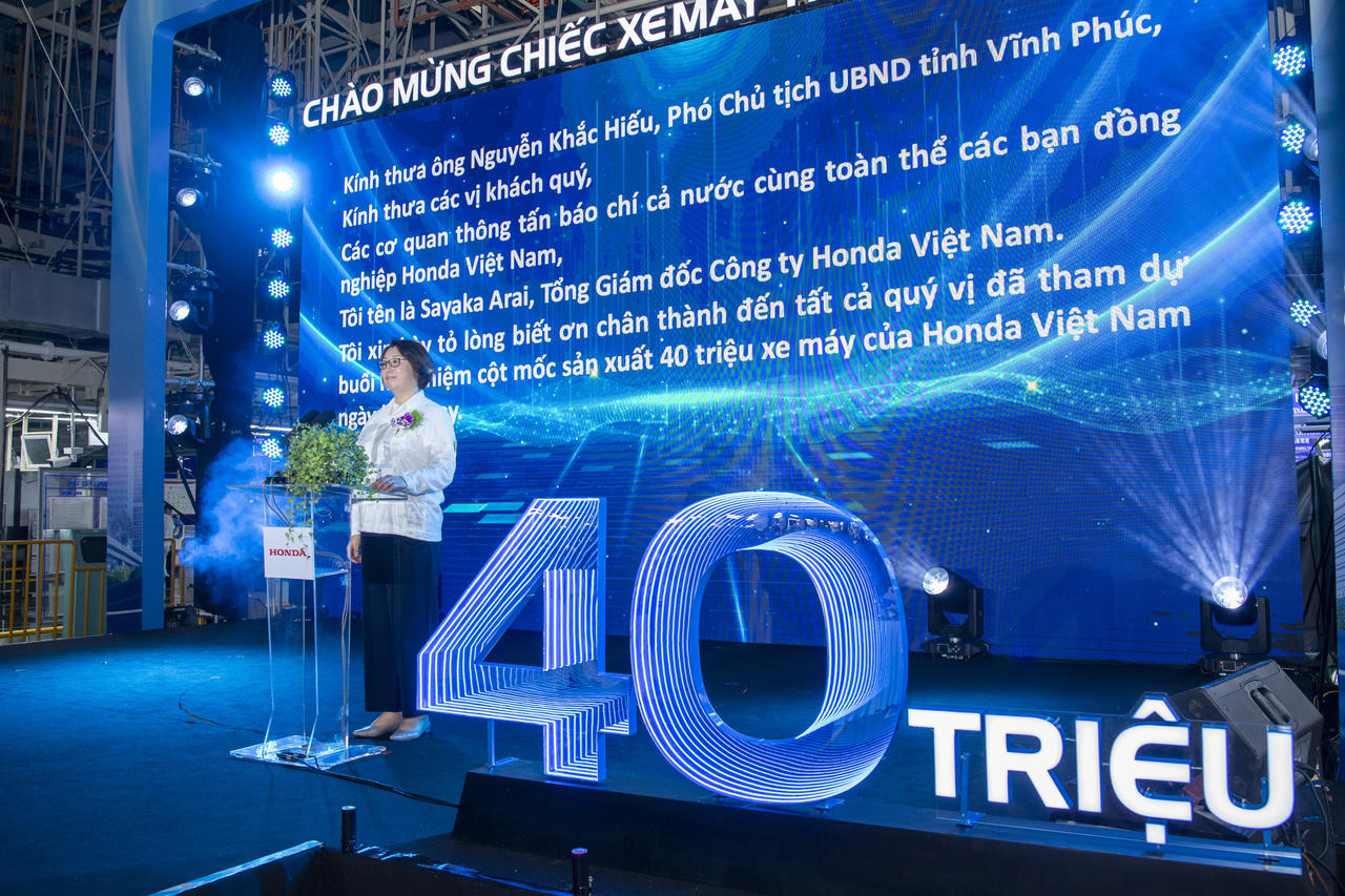 Honda Việt Nam xuất xưởng chiếc xe máy thứ 40 triệu