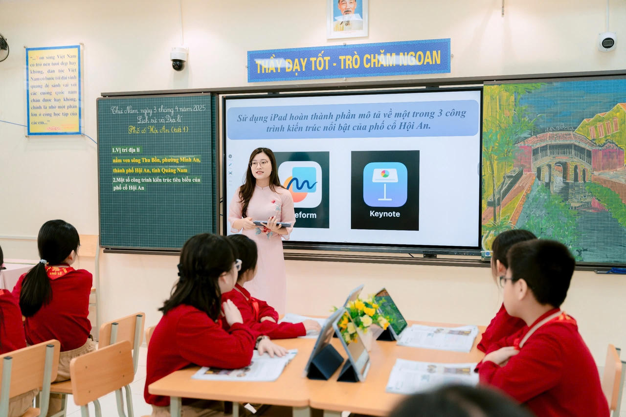 Ứng dụng iPad trong dạy học: Mô hình trường học thông minh của quận Ba Đình