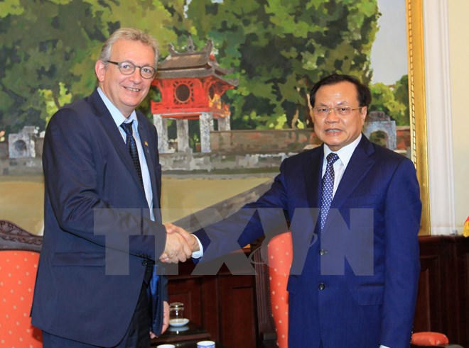 Tổng Bí thư, Thủ tướng tiếp thân mật Đoàn Đảng Cộng sản Pháp