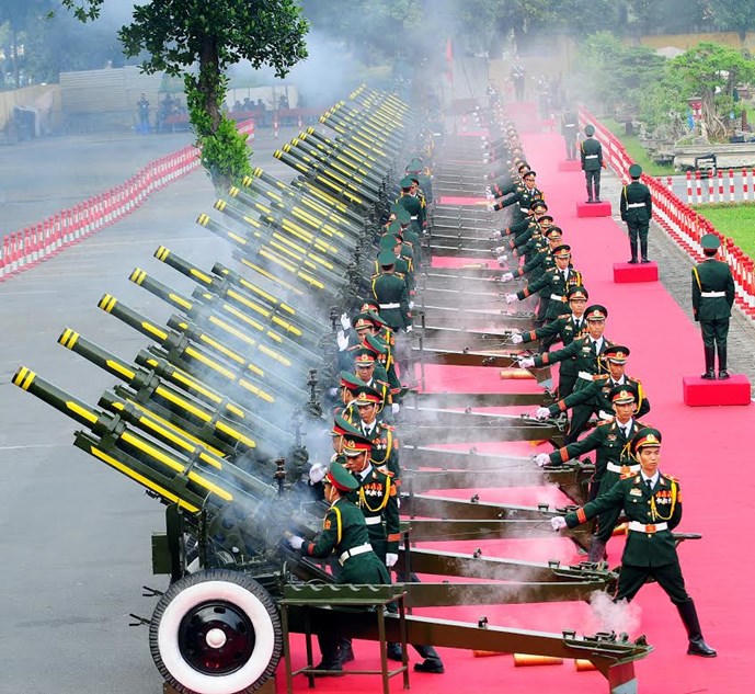 Toàn cảnh Lễ đón trọng thể Chủ tịch Trung Quốc Tập Cận Bình