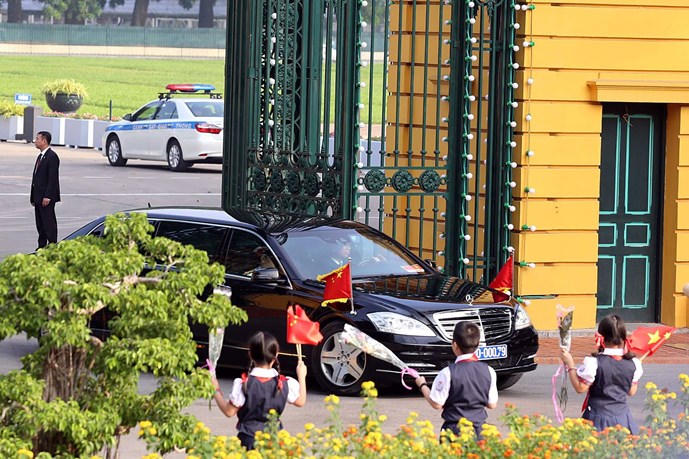 Toàn cảnh Lễ đón trọng thể Chủ tịch Trung Quốc Tập Cận Bình