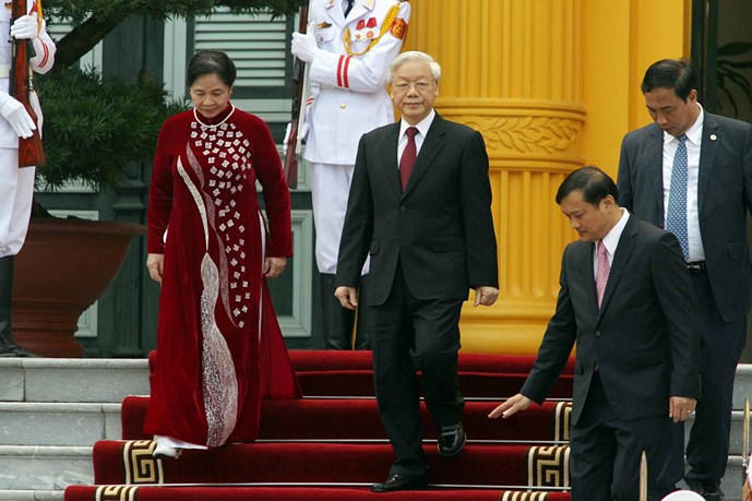 Toàn cảnh Lễ đón trọng thể Chủ tịch Trung Quốc Tập Cận Bình