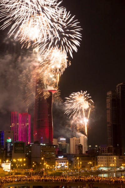 Ấn tượng những màn pháo hoa mừng năm 2016 khắp thế giới