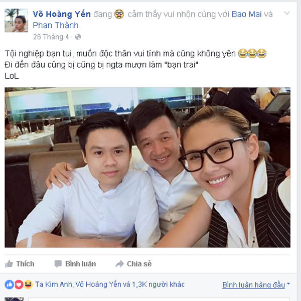 Phan Thành liên tục nhắn gửi về người cũ