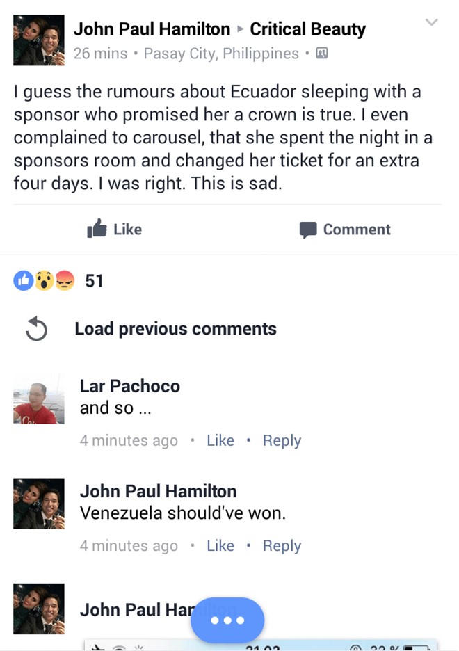 Tân Hoa hậu Trái đất 2016 bị tố ngủ với nhà tài trợ