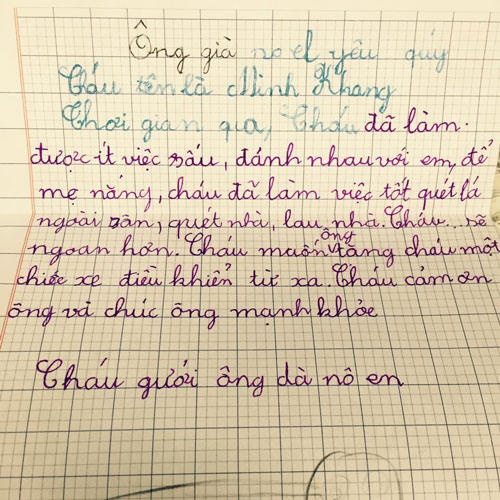 Bức thư xin quà khiến ông già Noel toát mồ hôi