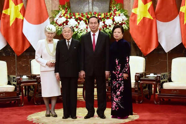 Việt Nam long trọng đón Vua và Hoàng hậu Nhật Bản