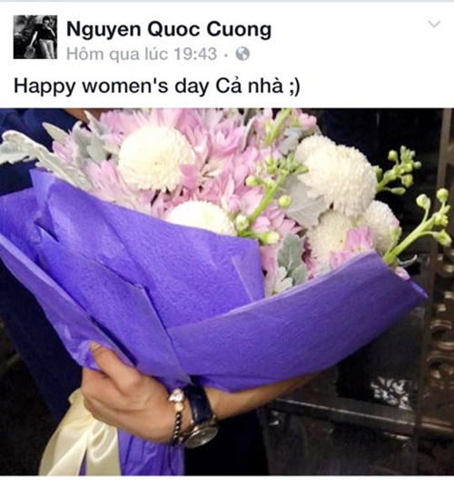 Xôn xao vì bó hoa của Hạ Vi