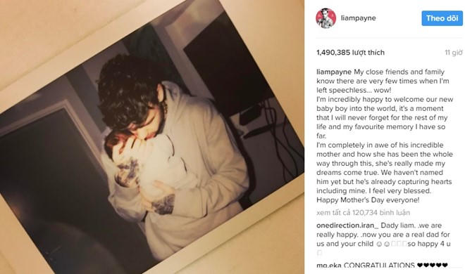 Liam Payne và bạn gái - cô giáo hơn 10 tuổi đón con đầu lòng