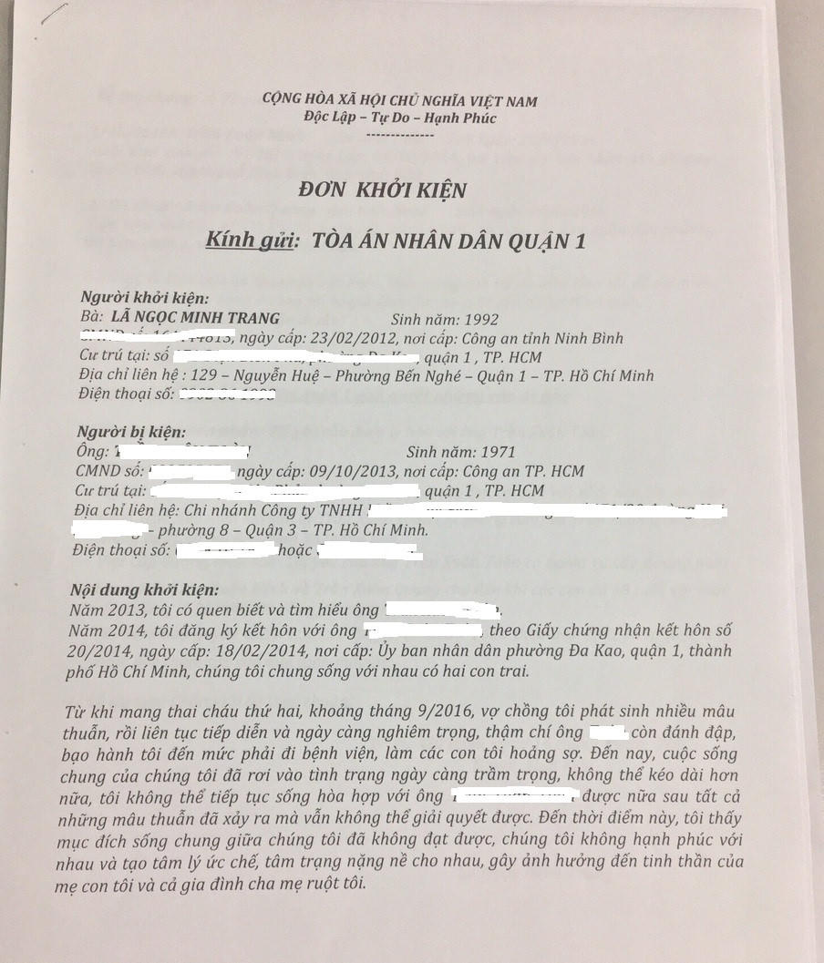 Người đẹp Việt tố chồng đại gia bạo hành, cướp con