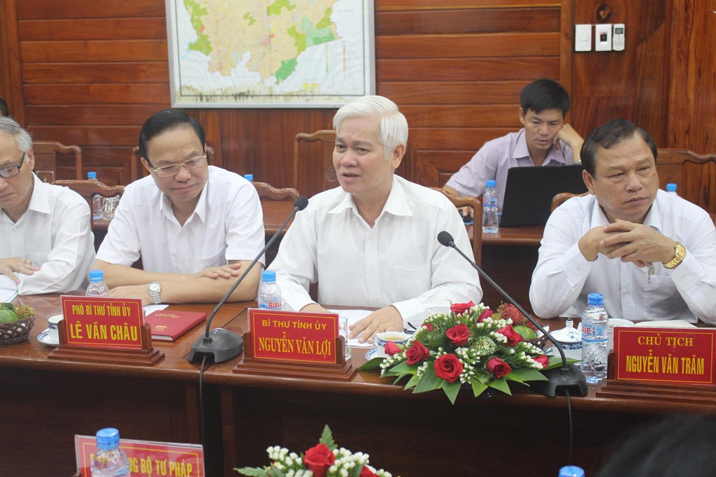 Bộ trưởng kỳ vọng về sự phát triển công tác tư pháp của tỉnh Bình Phước