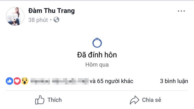 Cuong Do La va Dam Thu Trang dong loat chia se 'da dinh hon' hinh anh 2