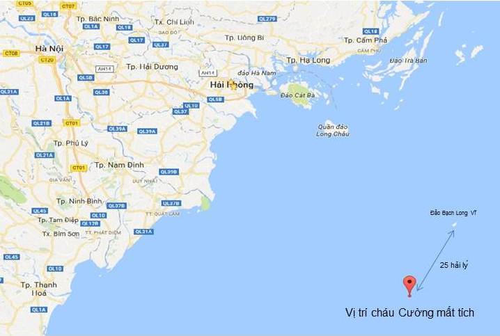 Tìm bé trai mất tích trên biển