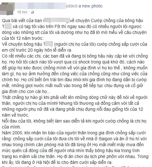 hoa hau bi to la ke thu 3, ngu voi chong sap cuoi cua em "gay bao" hinh anh 4