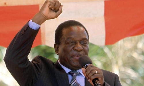 Ông Emmerson Mnangagwa. Ảnh: AP.