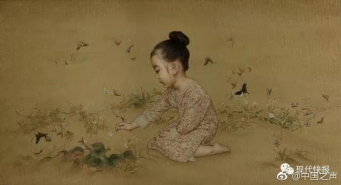 Ông bố Trung Quốc dành 10 tiếng mỗi ngày vẽ con gái