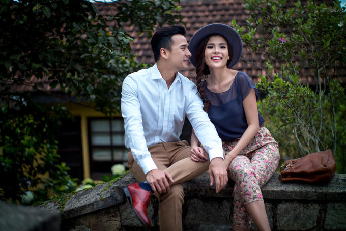 Lương Thế Thành và bà xã - diễn viên Thúy Diễm.